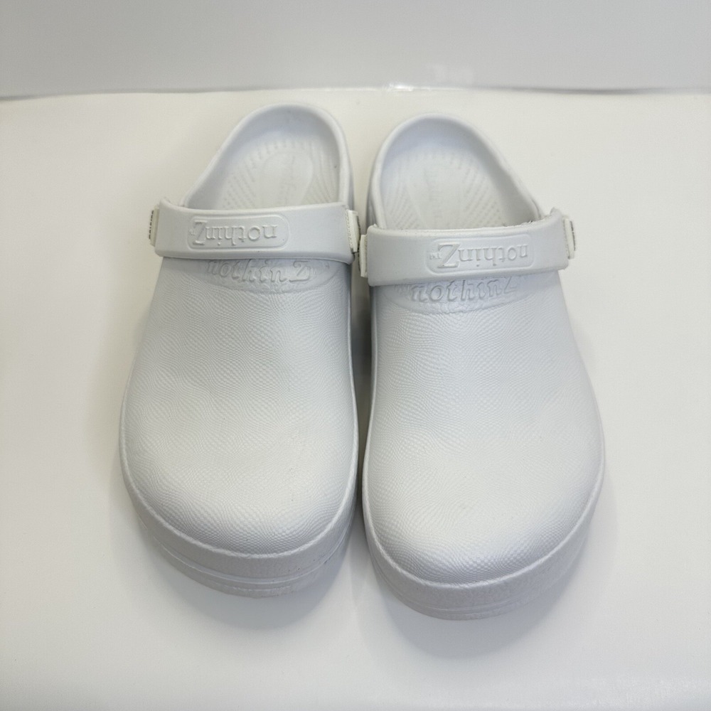 Nothinz Vented EVA Casual Clog with Straps – Men's Size‎ 12, White